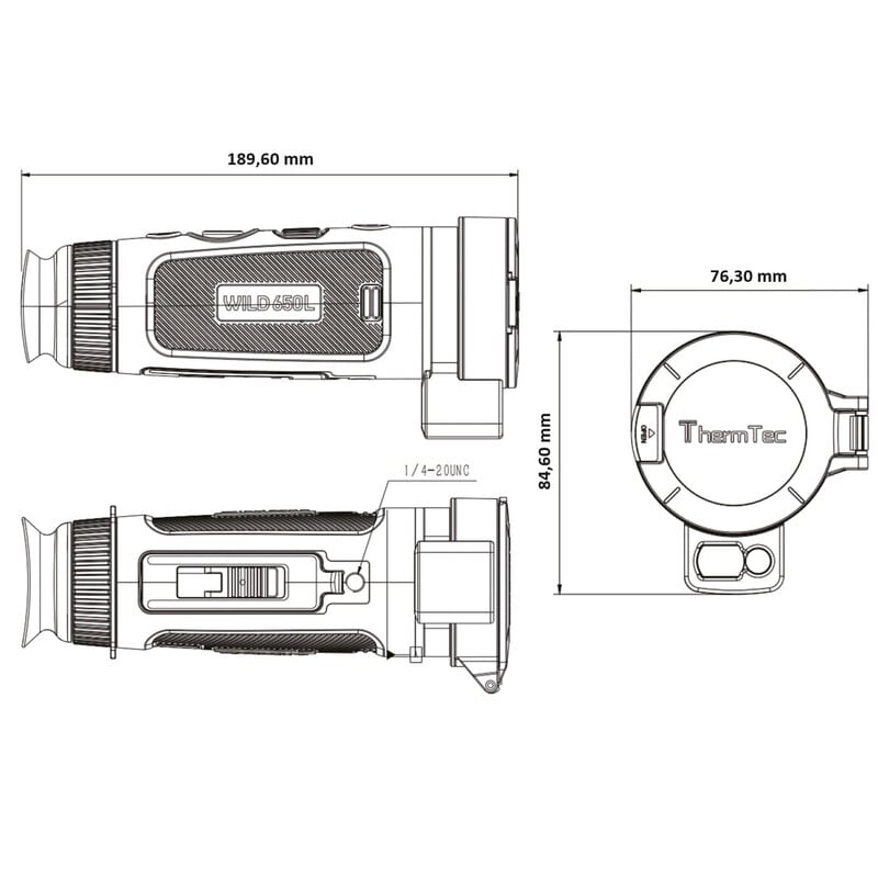 ThermTec warmtebeeldcamera Wild 650L laserafstandsmeter