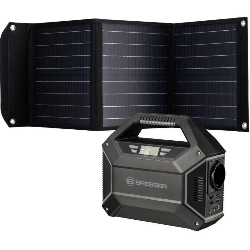 Bresser Mobile Power Station 100 Watt + Zonnelader 40 Watt