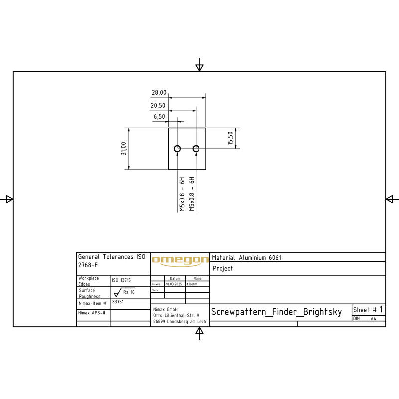 Omegon Binoculares Brightsky 22x70 - 45°
