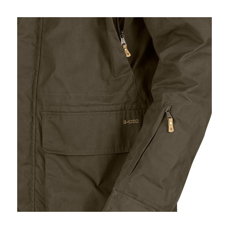 Fjällräven Chaqueta acolchada Brenner Pro M, 662 Deep Forest, talla M