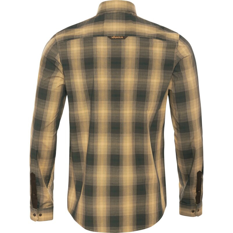 Härkila Camisa Akkan, amarillo/negro, talla L