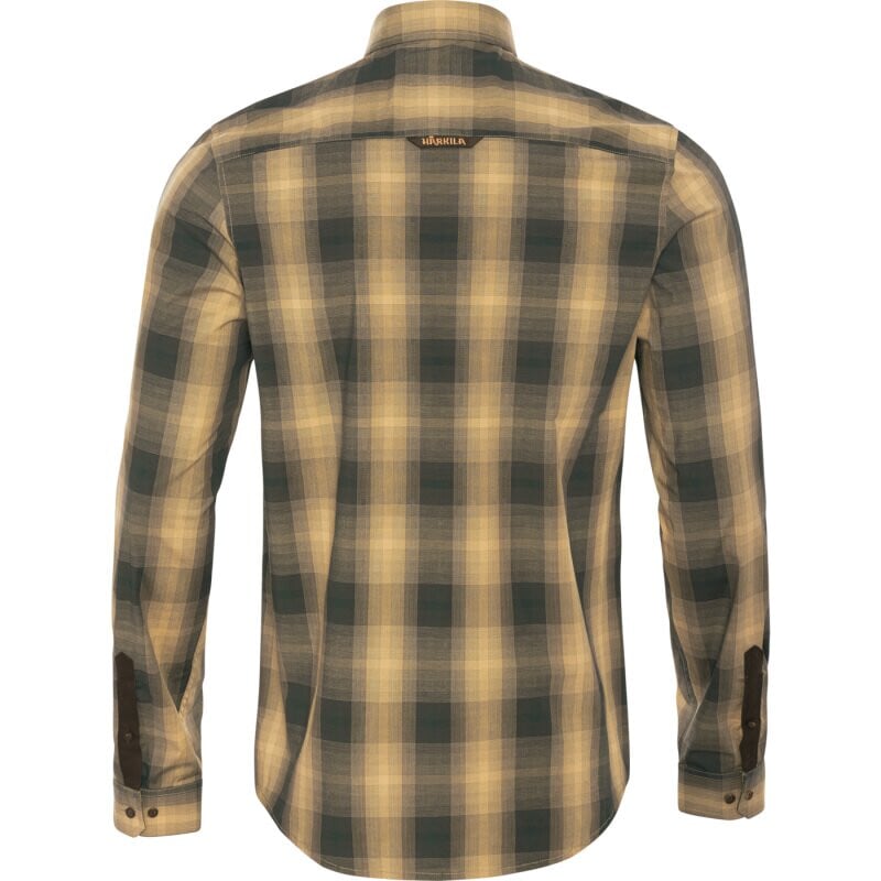 Härkila Camisa Akkan, amarillo/negro talla XXL