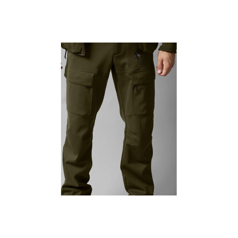 Härkila Pantalones Deer Stalker Light, verde sauce/marrón sombra talla 48