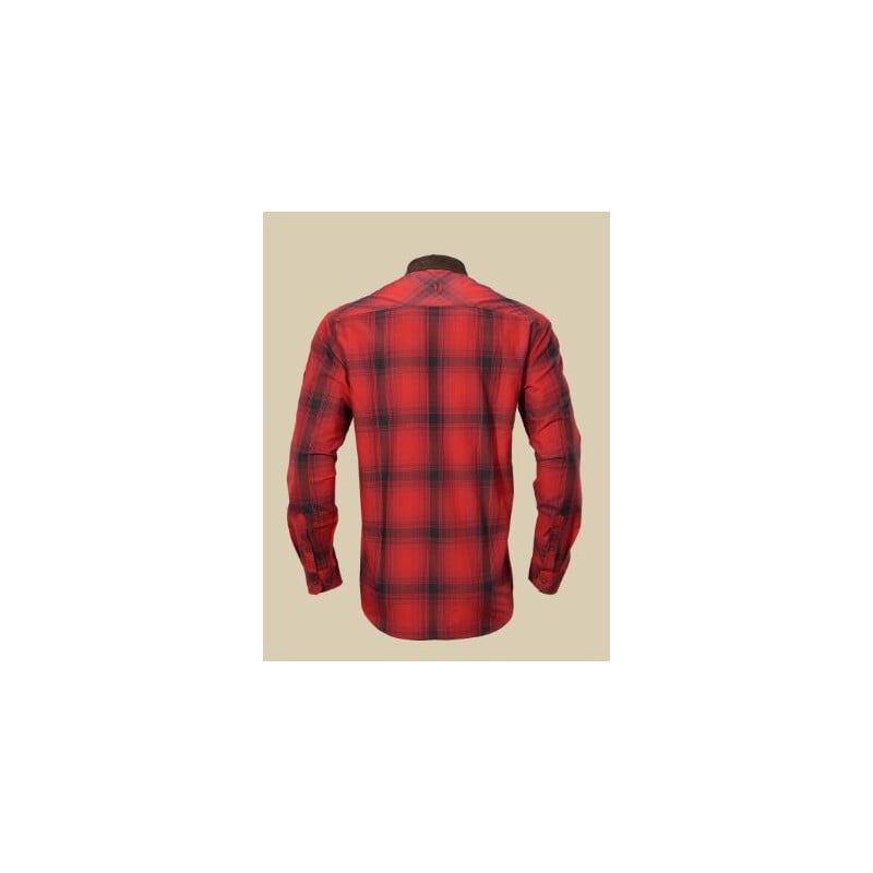 Härkila Driven Hunt Shirt, Red/Black check, size XL