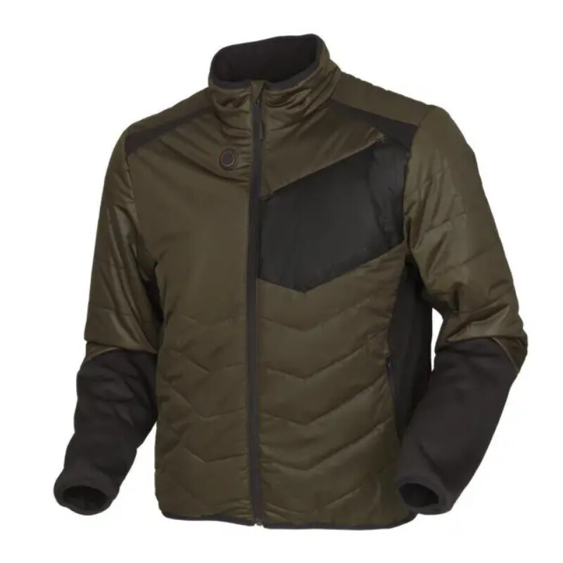 Härkila Chaqueta calefactada, verde sauce/negro, talla XXL