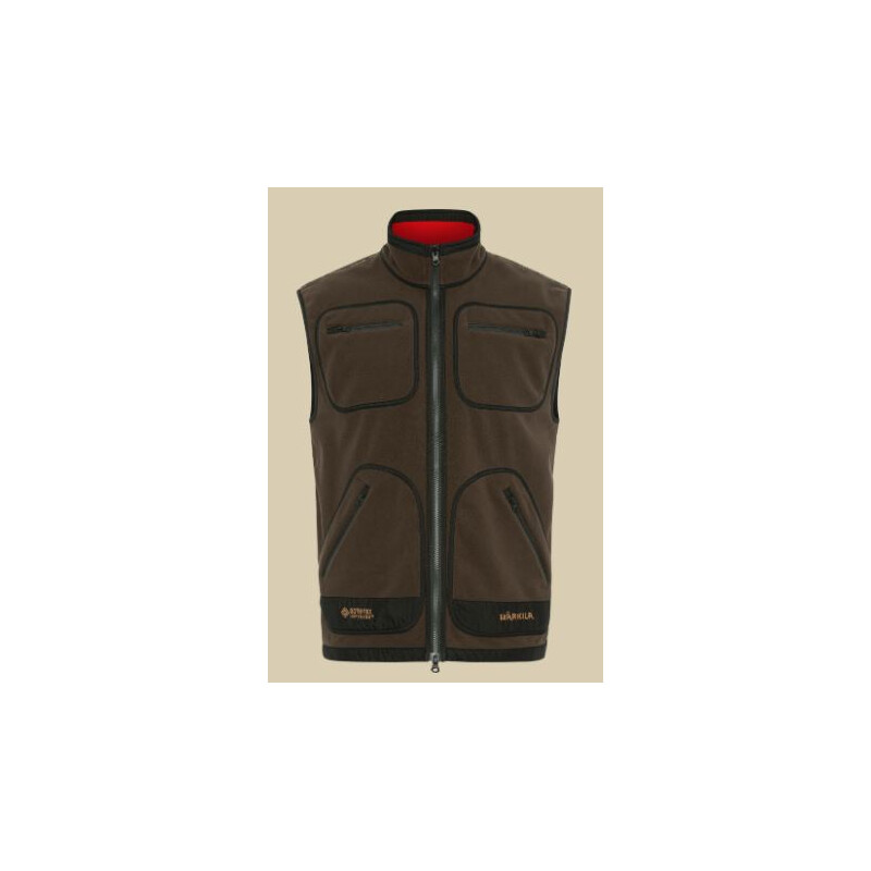 Härkila Kamko fleece vest, Bruin/Rood maat M