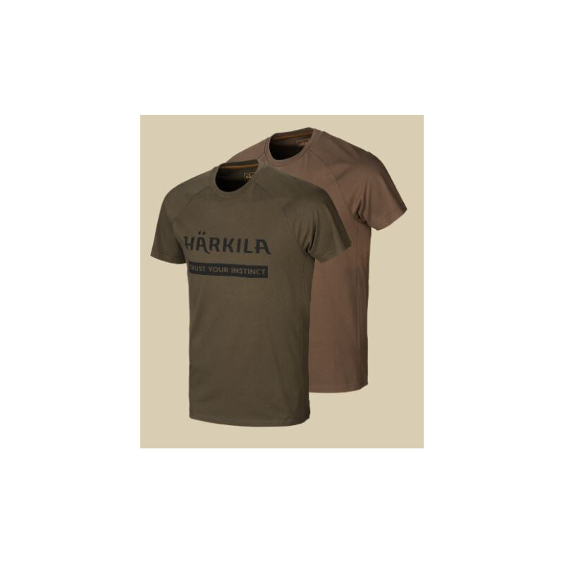 Härkila Logo T-Shirt 2er-pack ASDO talla M