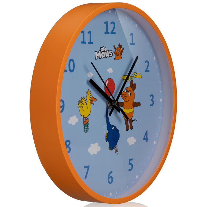DieMaus Orologio da parete per bambini blu
