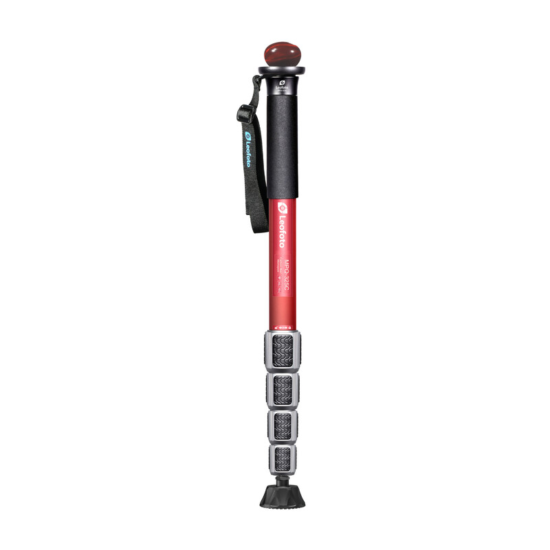 Leofoto Carbon monopod MPQ-325C+CHG-01+SC-70 red