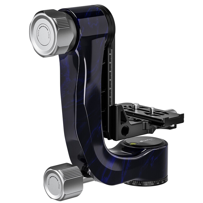Leofoto 2-way-panheads PG-3 Carbon-Gimbal blue