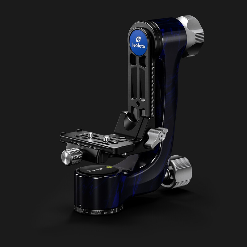 Leofoto 2-way-panheads PG-3 Carbon-Gimbal blue