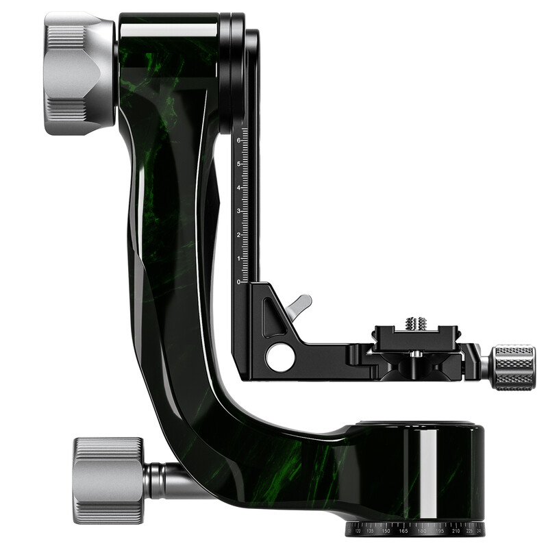 Leofoto 2-way-panheads PG-3 Carbon-Gimbal green