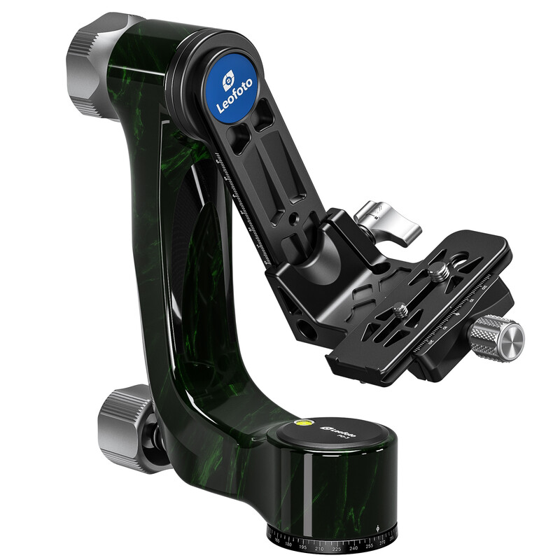 Leofoto 2-way-panheads PG-3 Carbon-Gimbal green