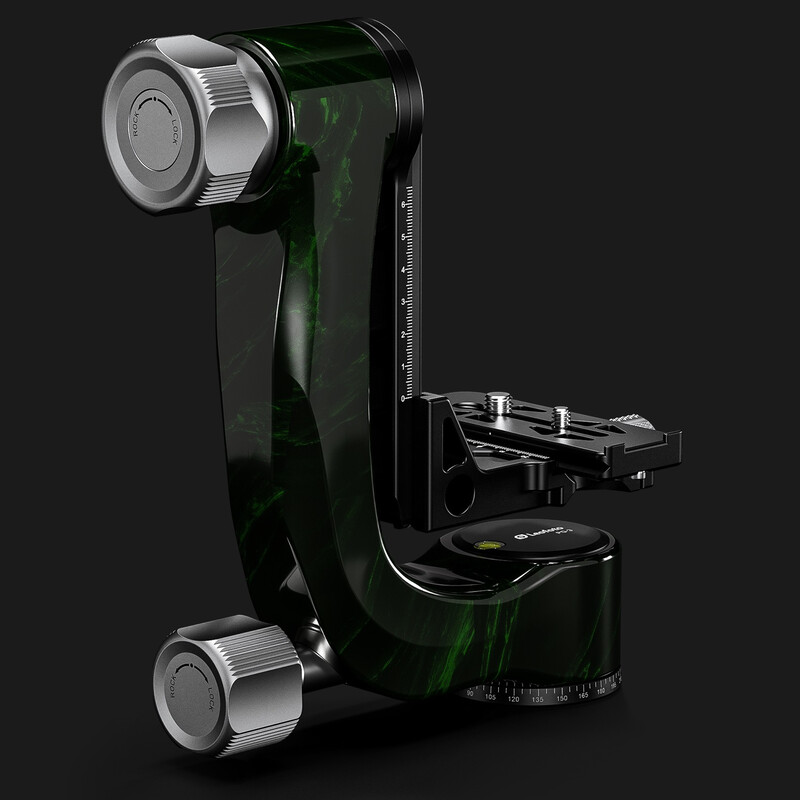 Leofoto 2-way-panheads PG-3 Carbon-Gimbal green