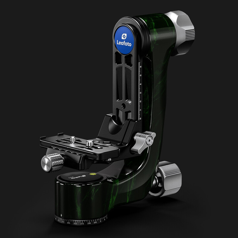 Leofoto 2-way-panheads PG-3 Carbon-Gimbal green