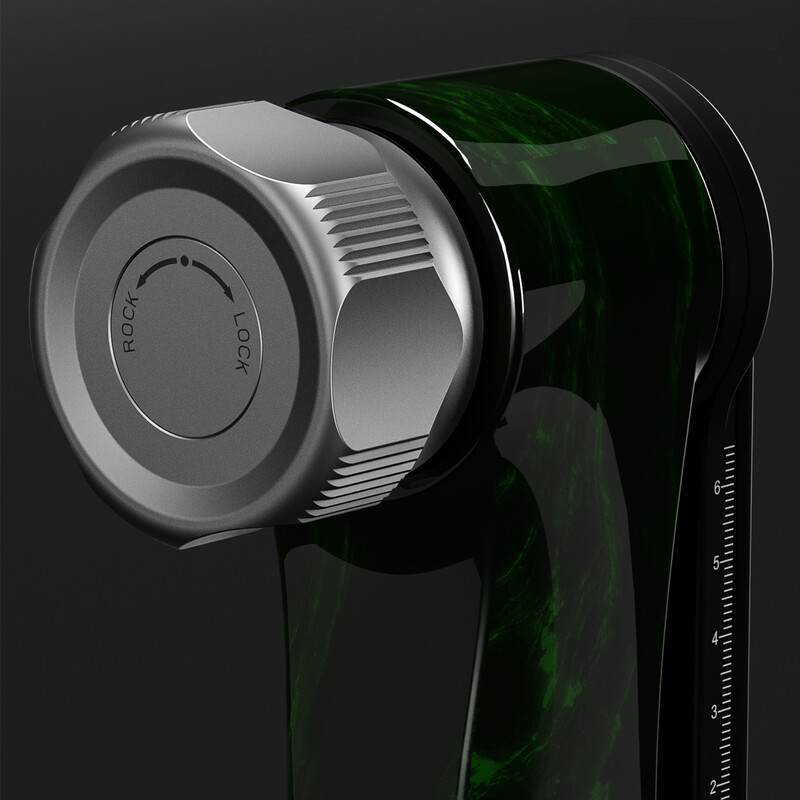 Leofoto 2-way-panheads PG-3 Carbon-Gimbal green