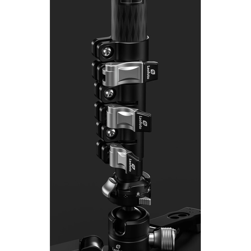 Leofoto Carbon monopod MF-324C + VD-04 pan-tilt foot + BV-10 video tilt head