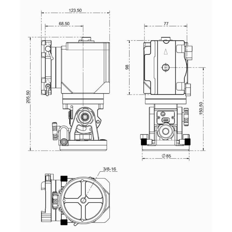 iOptron Mount HAE18C Dual AZ/EQ SWG