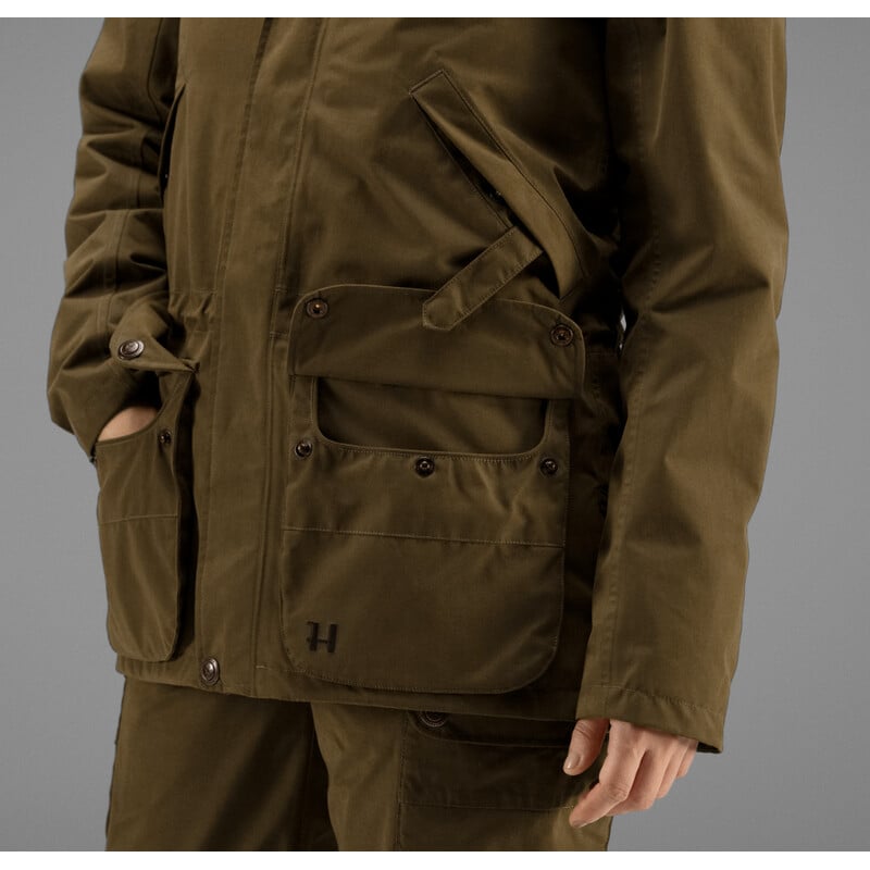 Härkila Giacca Retrieve Lady, Warm olive, taglia 42