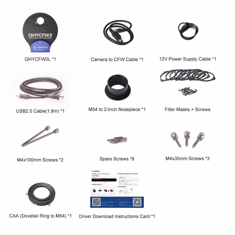 QHY Filter wheel CFW3L 7x 50 mm