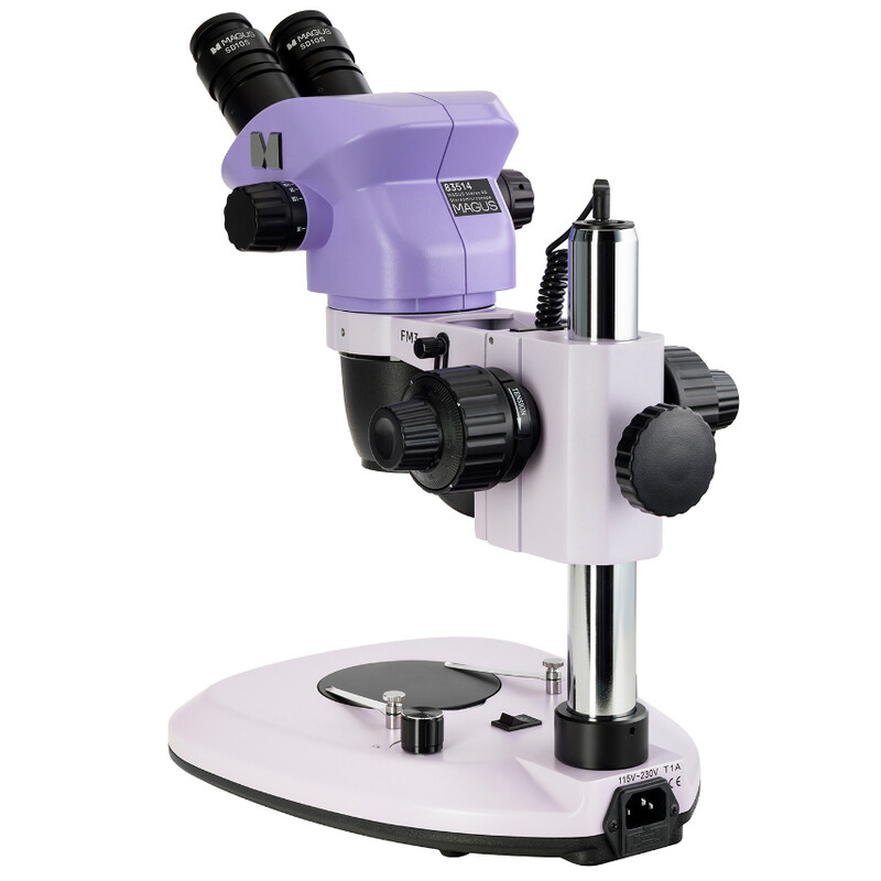 MAGUS Microscopio stereo zoom 8B 6.5x-55x bino Greenough 3W LED