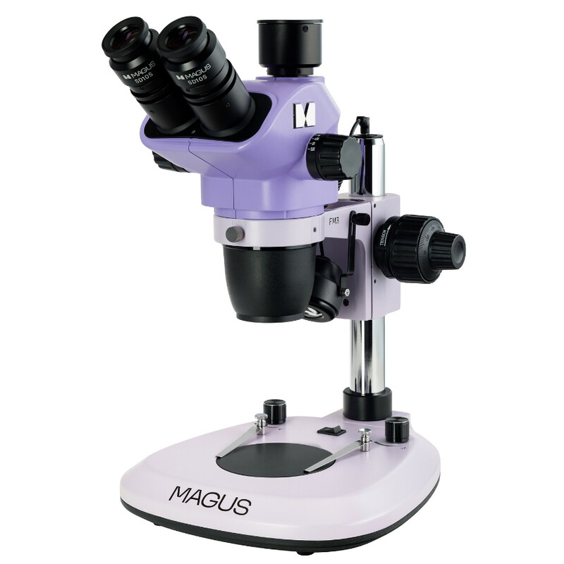 MAGUS Microscopio stereo zoom 8T 6.5x-55x trino Greenough 3W LED
