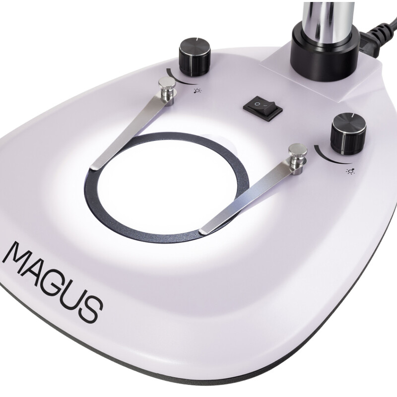 MAGUS Stereo zoom microscoop 8T 6.5x-55x trino Greenough 3W LED