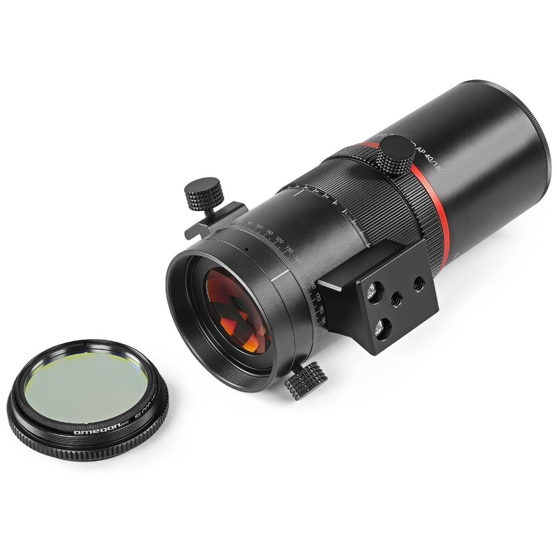 Omegon Refractor apocromático Apochromatischer Refraktor Pro APO DoubleED AP 40/180 Quadruplet OTA