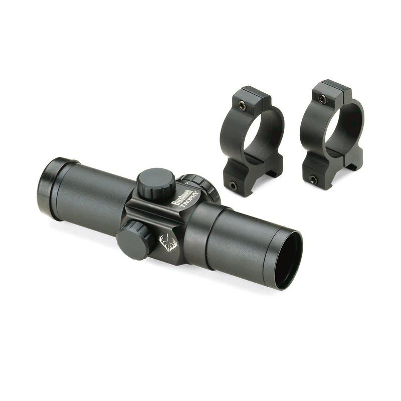 Bushnell Mira telescópica Trophy 1x28,6 M.O.A. Red Dot, alcance de fusil, iluminado