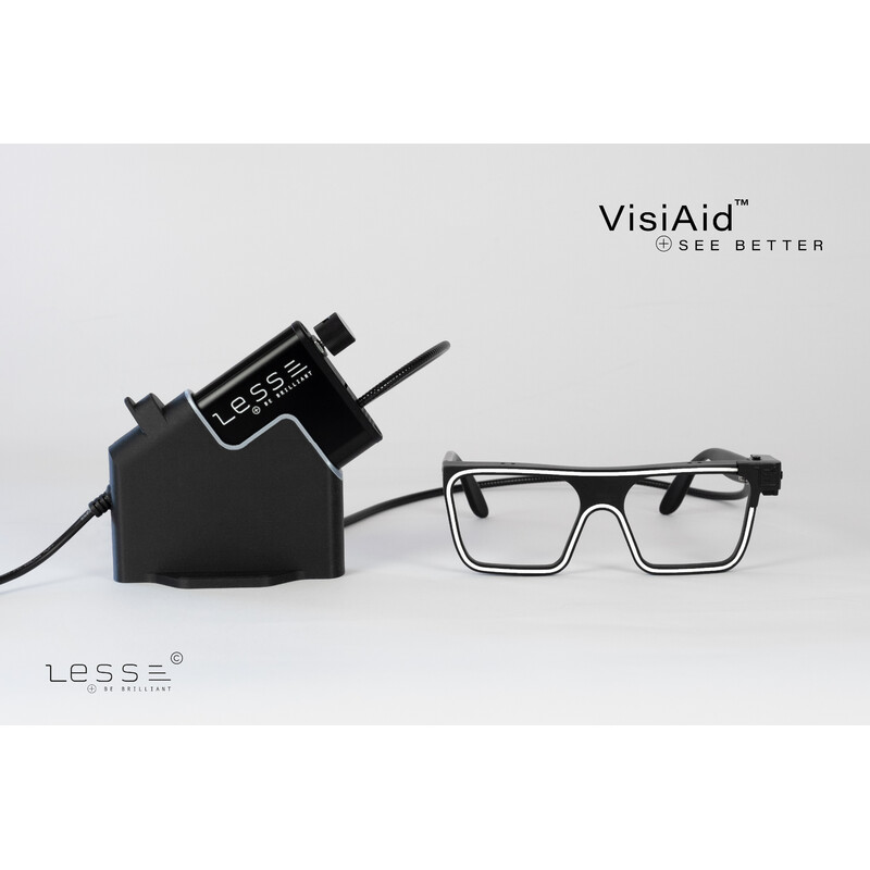 LESS Vergrootglazen VisiAid, verlichte bril, complete set, tafel & Mobile