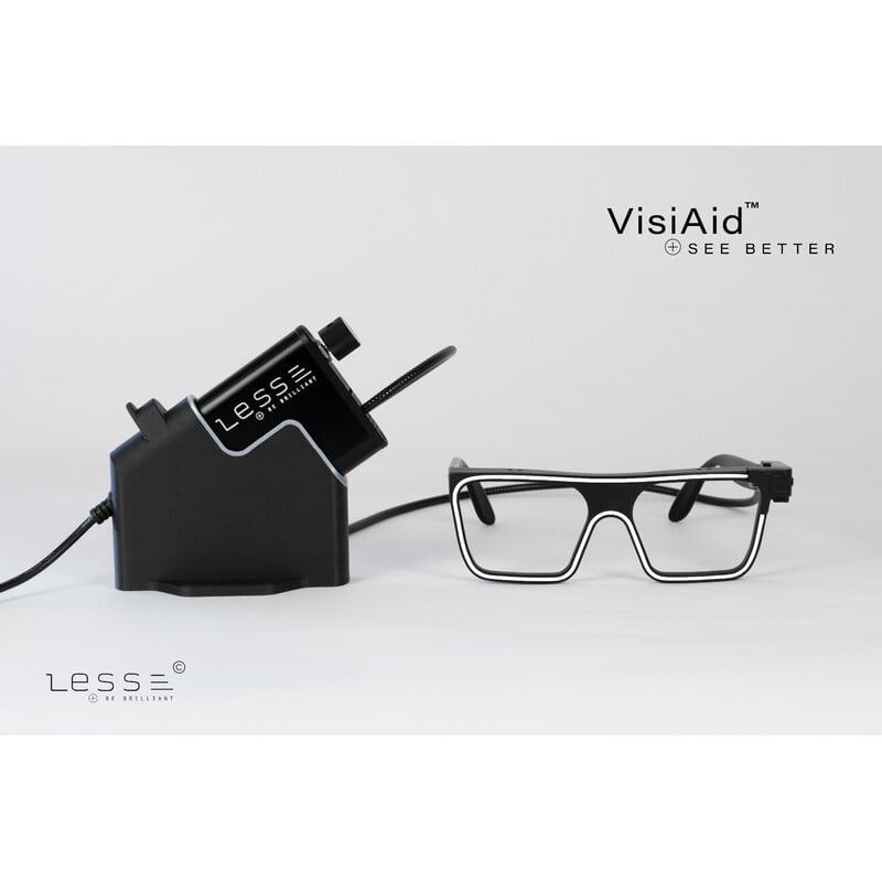 LESS VisiAid, Illuminated Glasses, Complete Set, Desktop & Mobile