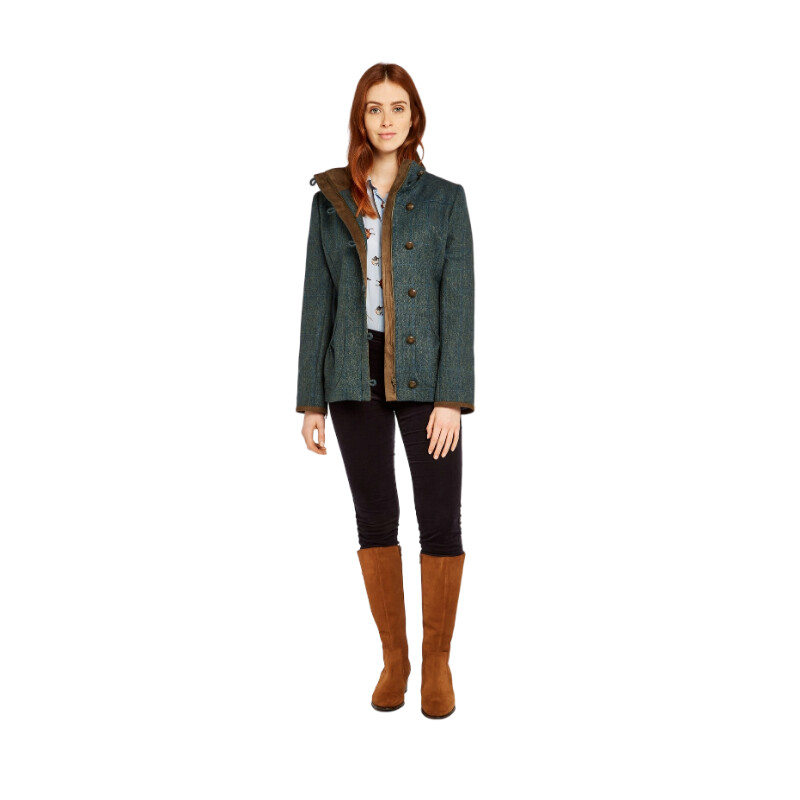 Dubarry of Ireland Chaqueta de tweed Bracken 89 Mist talla 38