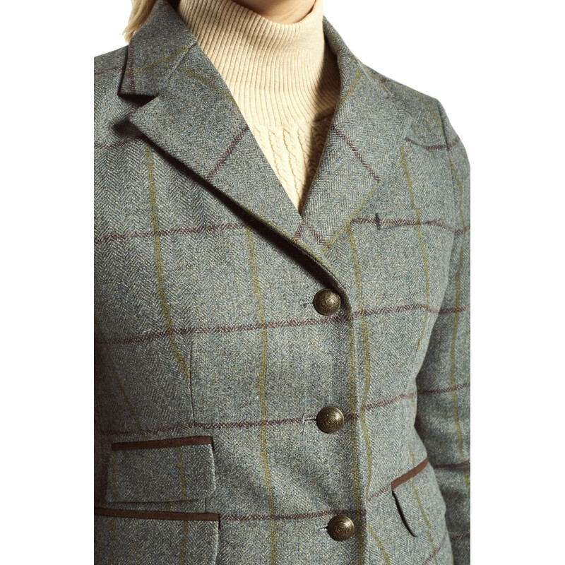 Dubarry of Ireland Buttercup Sorrel Tweed Jacket Size 42