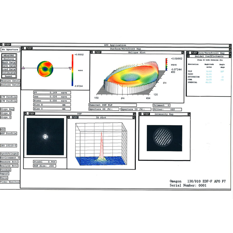 Omegon Apochromatische refractor Pro APO AP 130/910  OTA
