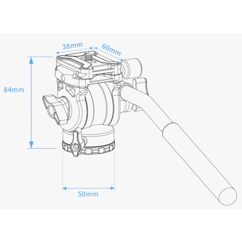 ZWO Rótula basculante para vídeo TH10 Seestar S50 Pro