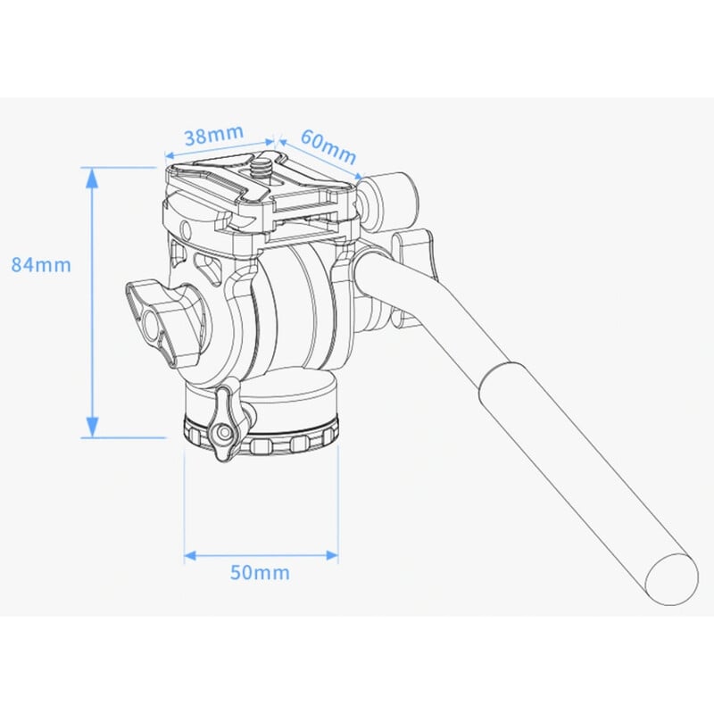 ZWO Testa video inclinabile TH10 Seestar Smart Telescope