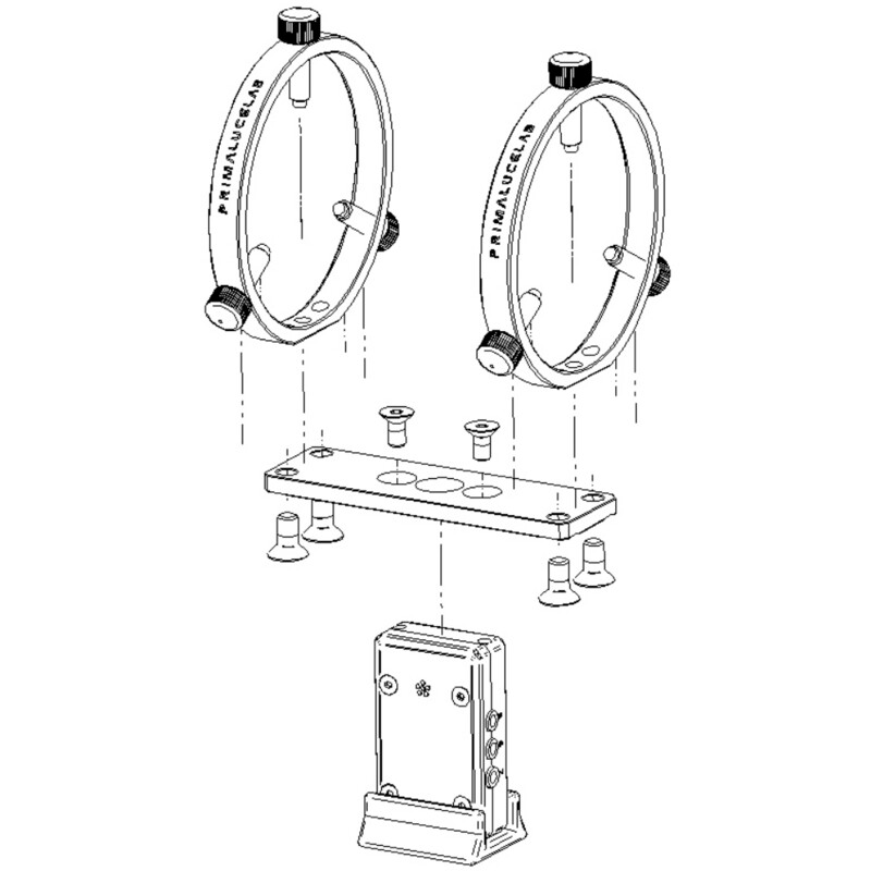 PrimaLuceLab Guide rings support plate for ECCO