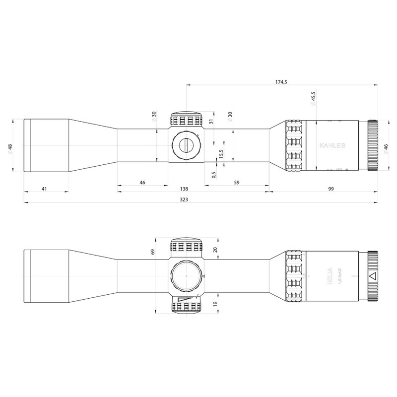 Kahles Mirino Helia 1,6-8x42i, 4-Dot