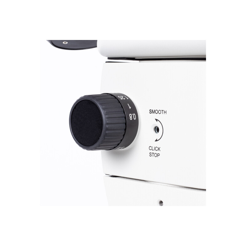 Motic SM7TR-P A1X stereo zoom microscope, trino, 8-56X, wd 90mm, 7:1