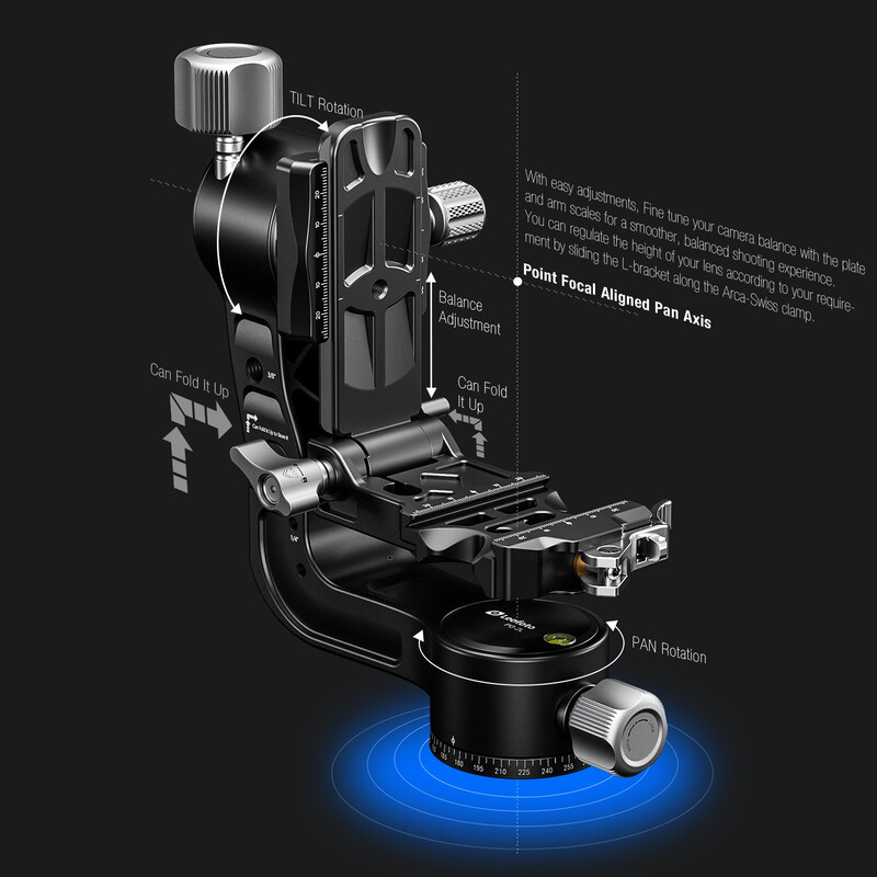 Leofoto 2-way-panheads PG-2L Gimbal