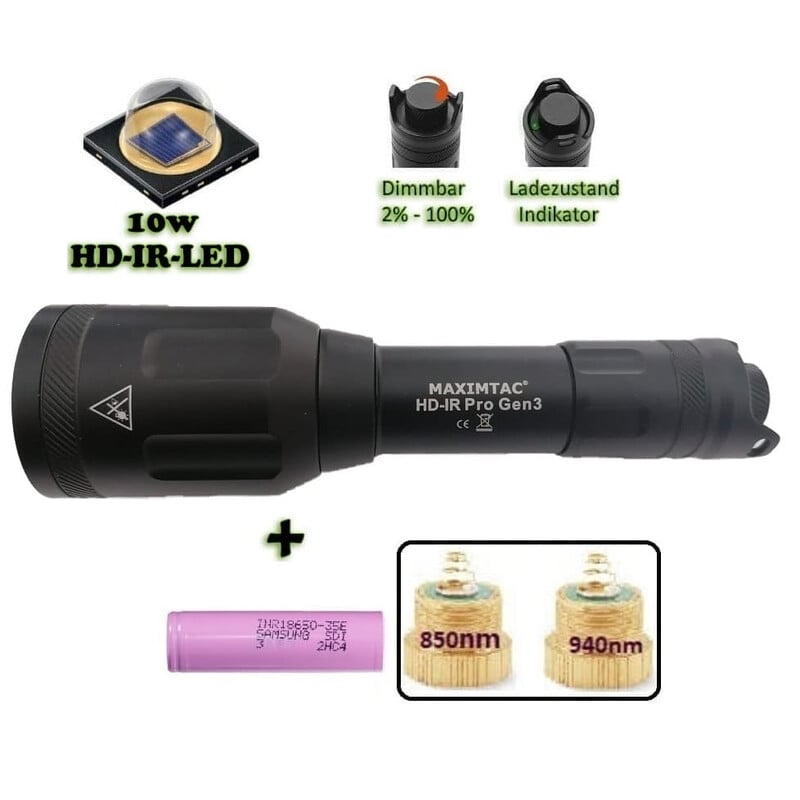 Maximtac HD-IR Pro Gen 3 LED IR lighting