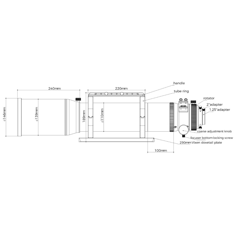Askar Rifrattore Apocromatico AP 120/840 Triplet OTA