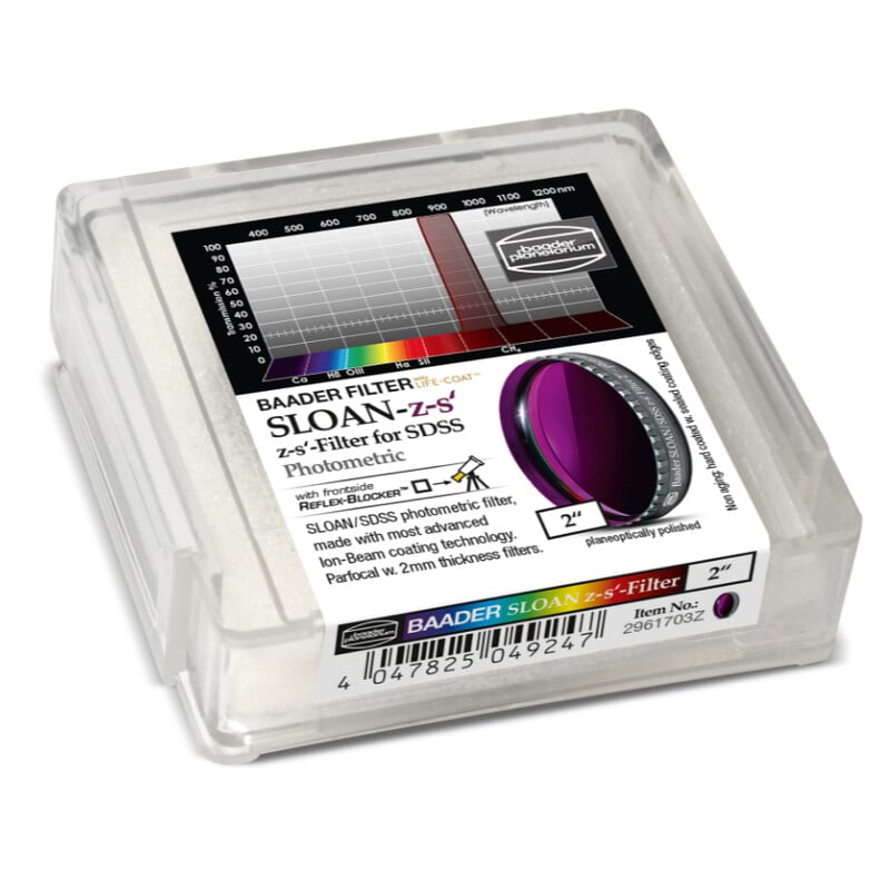 Baader Filters SLOAN/SDSS z-s' Photometric 2"