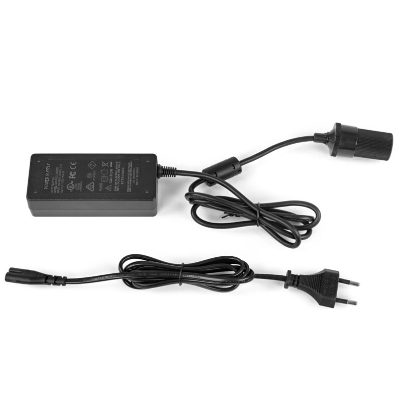 Omegon Trasformatore Alimentatore universale europeo 12 V/6 A con presa per accendisigari
