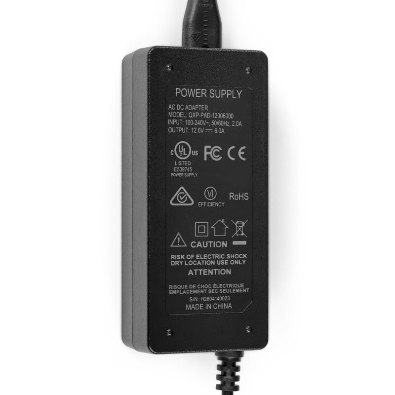 Omegon Universal 12V/6A Euro power supply unit with cigarette lighter socket