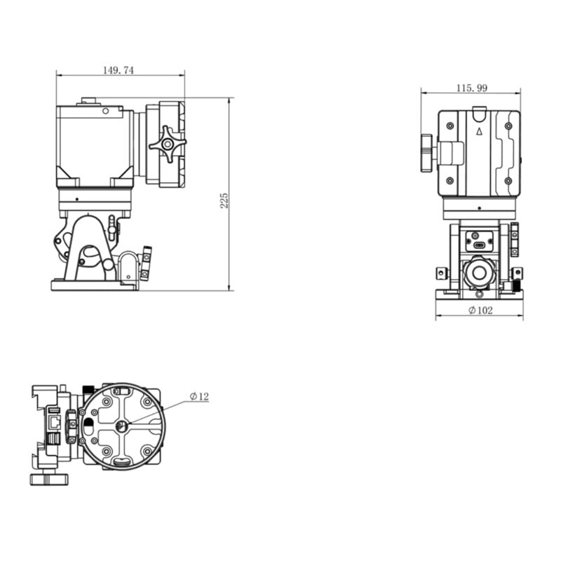 iOptron Montering HAE29B AZ/EQ EC dual SWG iMate