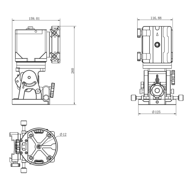 iOptron Montura HAE43B-EC AZ/EQ dual SWG iMate