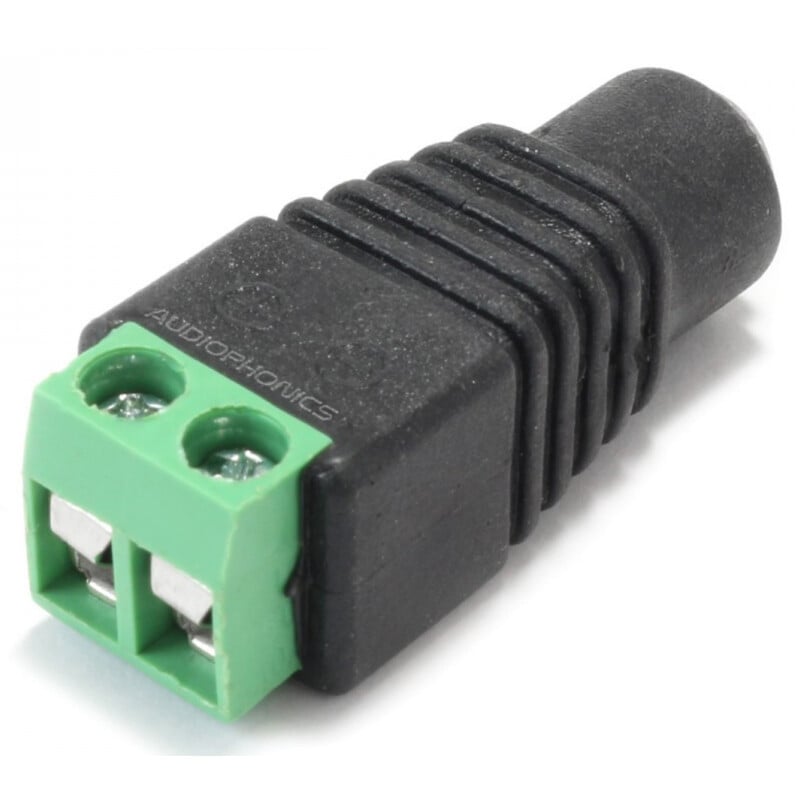 Pierro Astro 5,5/2,1 mm-aansluiting op schroefklem