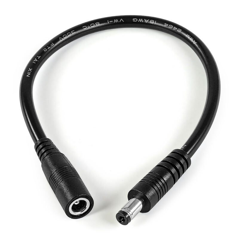 Omegon Kabel Adapter 5,5-2,5 (vrouwelijk, pin) - 5,5-2,1 (mannelijk)