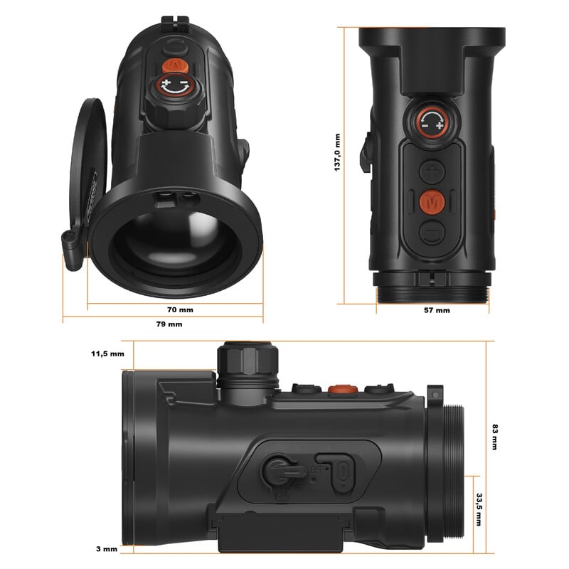 ThermTec Cámara térmica Hunt Pro 650L LRF